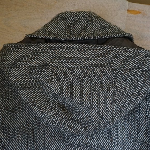 Vintage Fleet Street Women's Medium Button-Down Hooded Pea Coat RN# 50411 - Picture 10 of 16